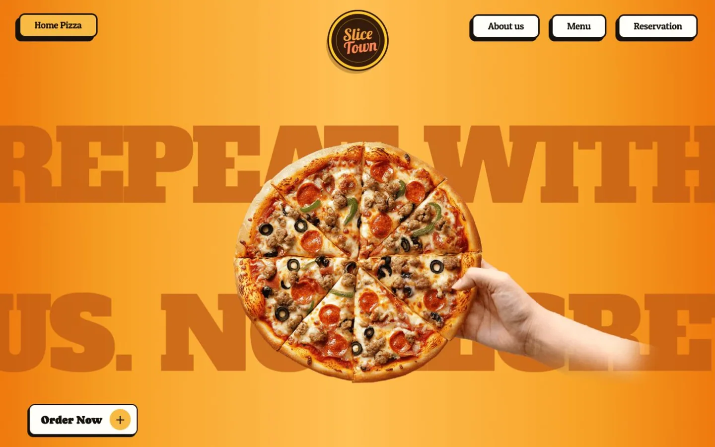 Slice Town website hero preview